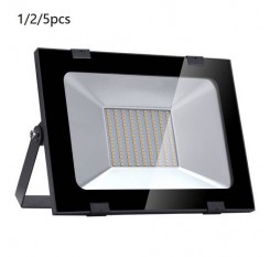 100W LED Ultra-thin Floodlight Super Bright Working Waterproof Warm White 220V