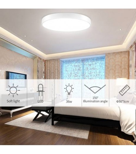500mm 36W Ultra Slim LED Panel Ceiling Lamp With Remote Control