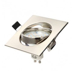 4x Adjustable Recessed Ceiling Light Fitting Downlight GU10 Sand Nickel