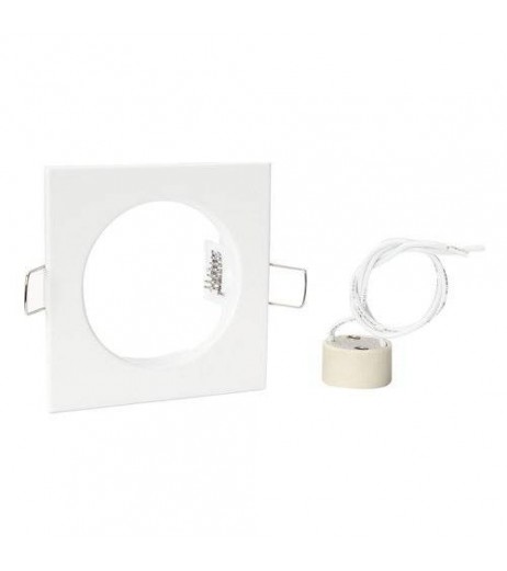 10x Recessed Ceiling Downlights Mounting Frame Adjustable Square White