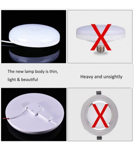 12W UFO LED Ceiling Panel Down Light Surface Mount Bedroom Lamp Warm White US