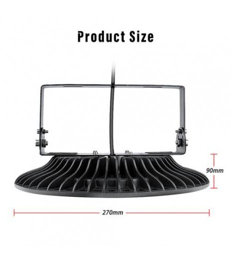Ultraslim 100W UFO LED High Bay Light Factory Industrial Warehouse Commercial Lighting