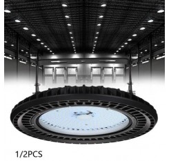 1/2x UFO LED High Bay Light 200W Commercial Warehouse Industrial Lamp Cool White