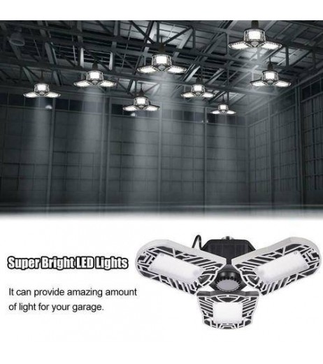 LED Garage Lights Fixture Daylight /Workshop Warehouse Ceiling Light Cool White