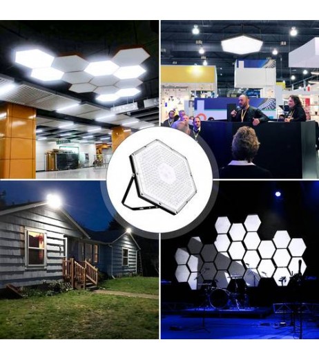 300W LED High Bay Light Cool Warehouse Workshop Garage Lights Industrial US