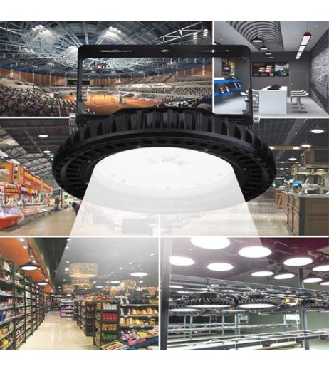 4x 150W UFO LED High Bay Light Factory Warehouse Gym Lighting Fixtures Daylight