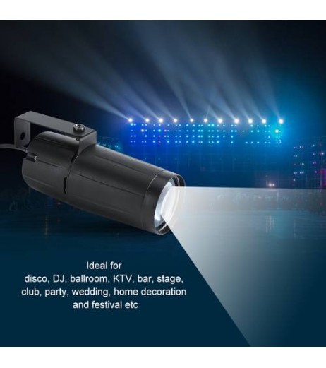 3W LED Beam Spotlight Stage Disco Pub Party Light Effect Pinspot Lights