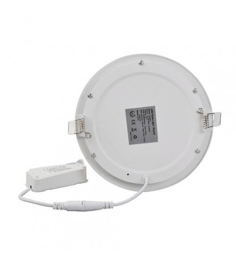 15W Ultra Slim Round LED Ceiling Light Panel Flush Mount Fixture Warm White