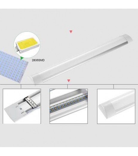 10x 60cm LED Tube Tube Lamp Ceiling Light Bar Fluorescent Tube Neutral White