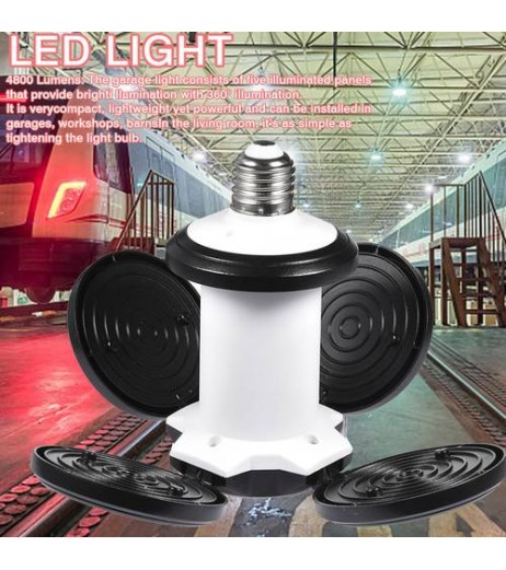 60W LED Garage Lighting Soccer Shape Workshop Lighting Deformable Warm White UK