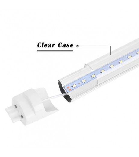 2/4pcs 60cm Transparent T8 Light Tube LED Tube Light Mounted Lamp Warm white AU