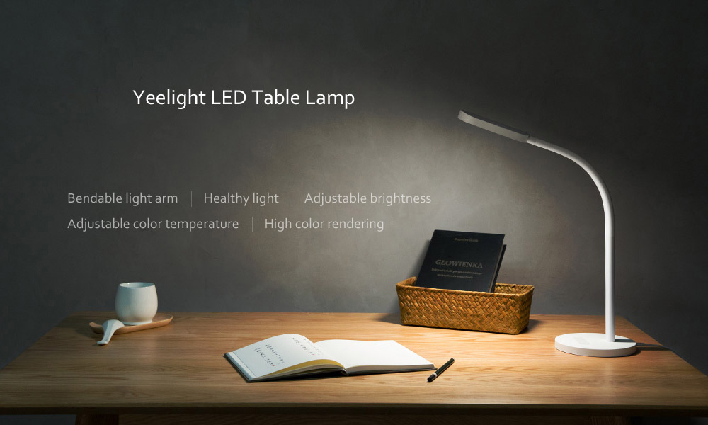 Yeelight YLTD02YL 260lm Brightness and Color Temperature 5-mode Adjustable USB Rechargeable Touch Control LED Table Light Charging Version ( Xiaomi Ecosystem Product ) - White Rechargeable