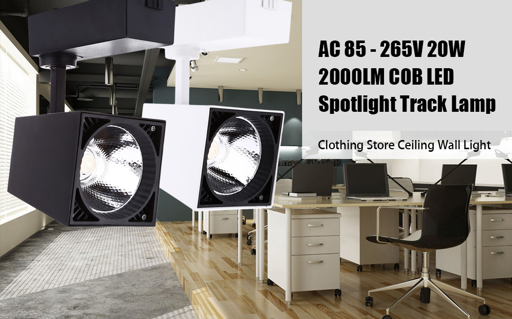 AC 85 - 265V 20W 2000LM COB LED Spotlight Track Lamp Clothing Store Ceiling Wall Light